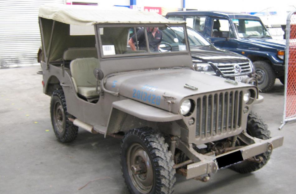 1942 Willys Jeep bought for $10,000, sold for $13,000.