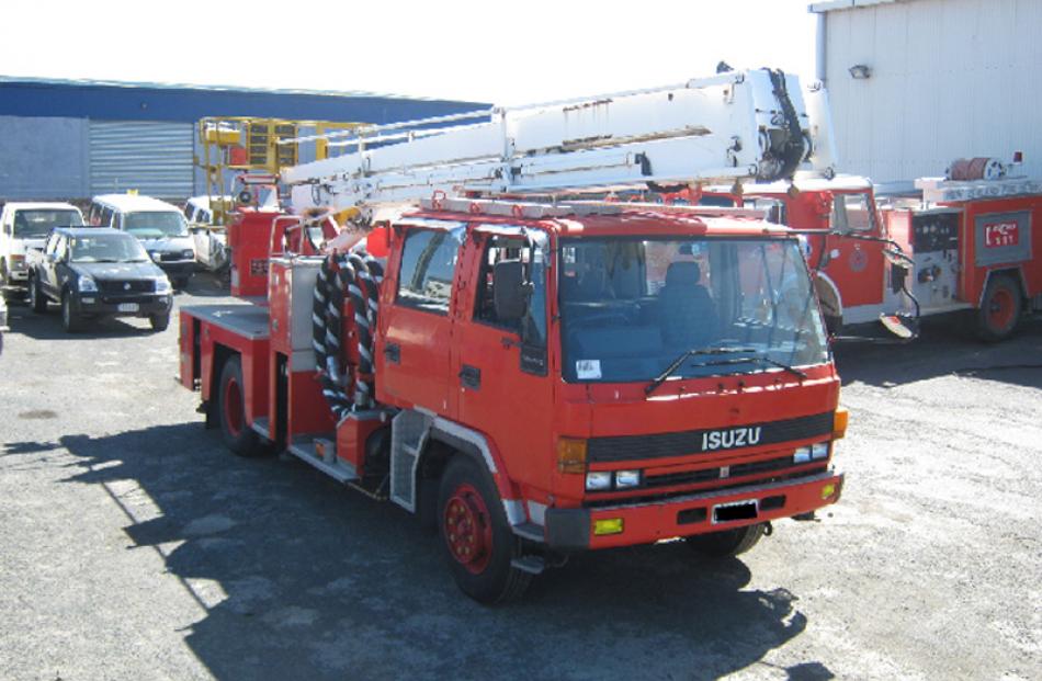 Isuzu fire engine bought for $40,000, sold for $9000.