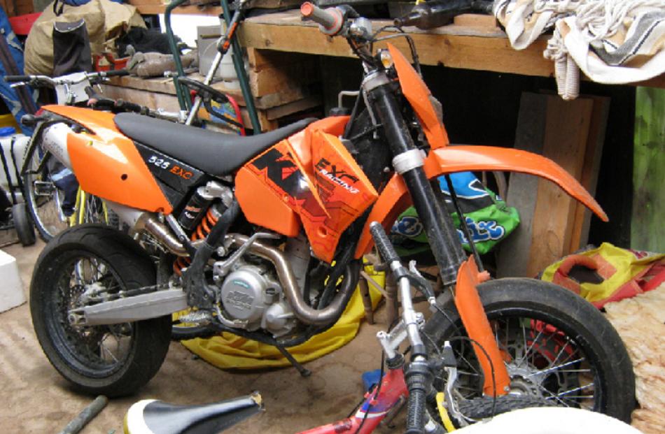 KTM motorcycle bought for $14,500. Yet to be sold.