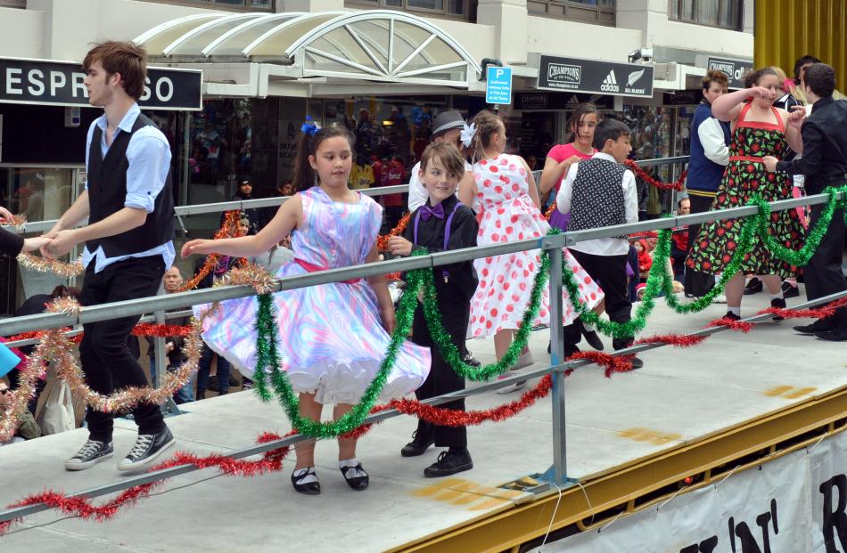 The Dunedin Rock and Roll Revival Club's float.