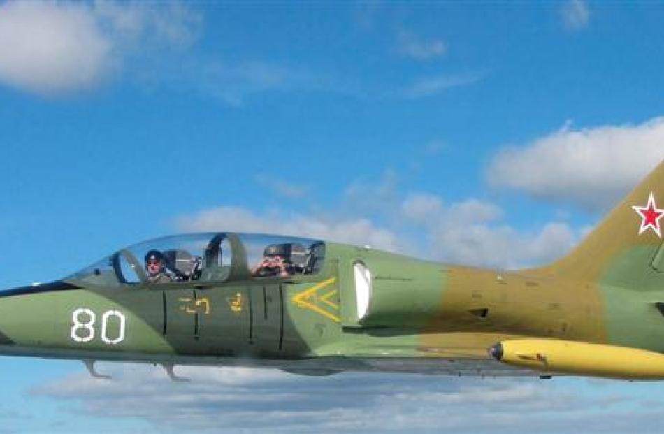 A Czechoslovakia-built Aero L-39 Albatros jet trainer. Photos by Mark Price.