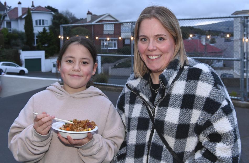 Mila Ung, 10, and her mother Tammy Ung, of Dunedin.