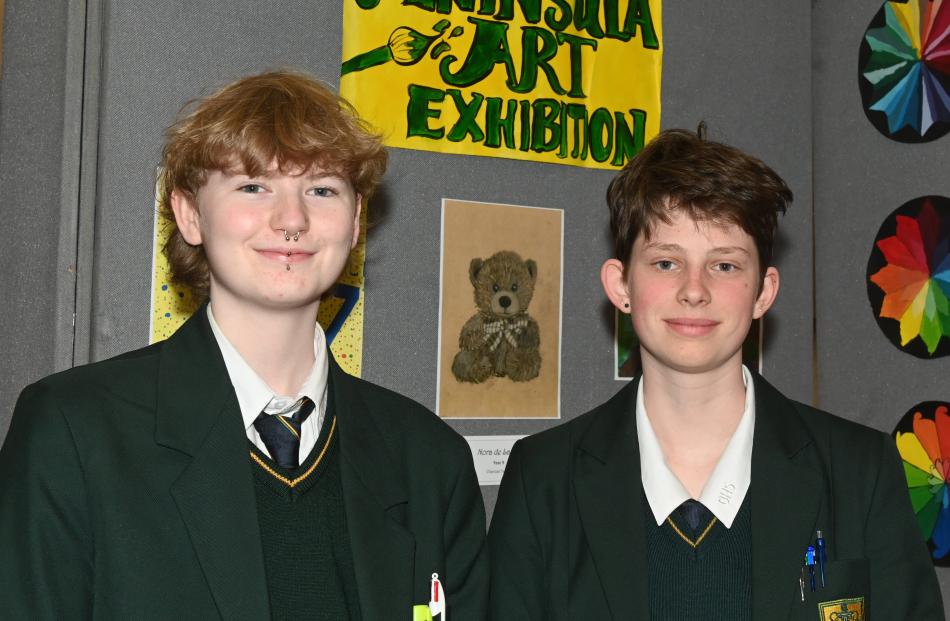 Bayfield High School pupils Louis Meldrum, 16, and Luka Reusch, 16.