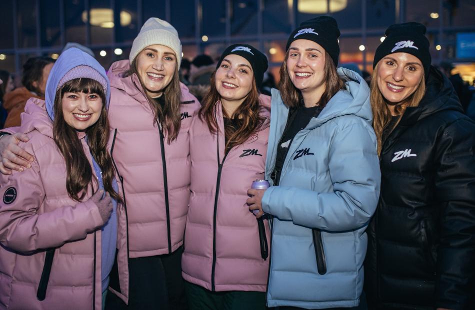 Sarah Hitchings, of Queenstown, Bree Tomasel, Kaitlyn Bolton, Lucy Wymer and Georgia Burt, all of...