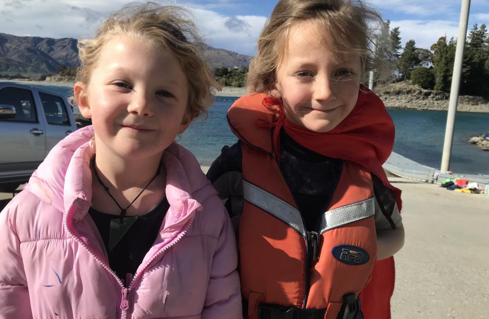 Kyla Columbus and Georgia Chatterton, both 6, of Lake Hāwea.