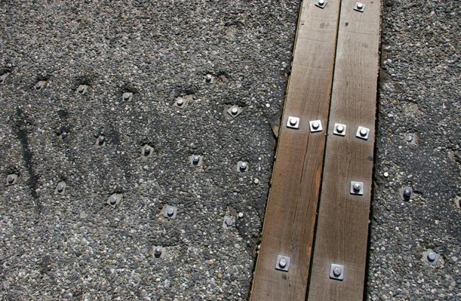 Repair work done on the Luggate bridge is a 'guarantee of a puncture if you are on a push bike',...