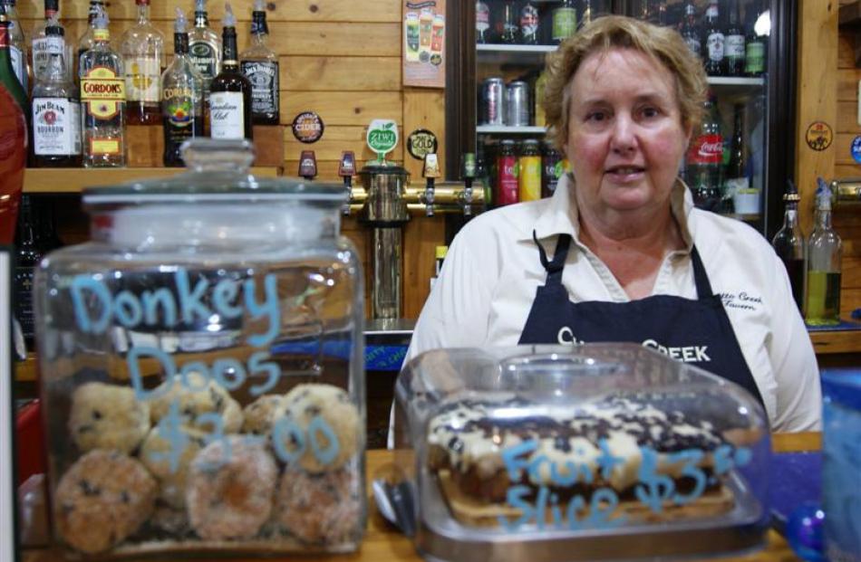 Chatto Creek proprietor Lesley Middlemass with the tavern's infamous ''Donkey Doo'' truffles.