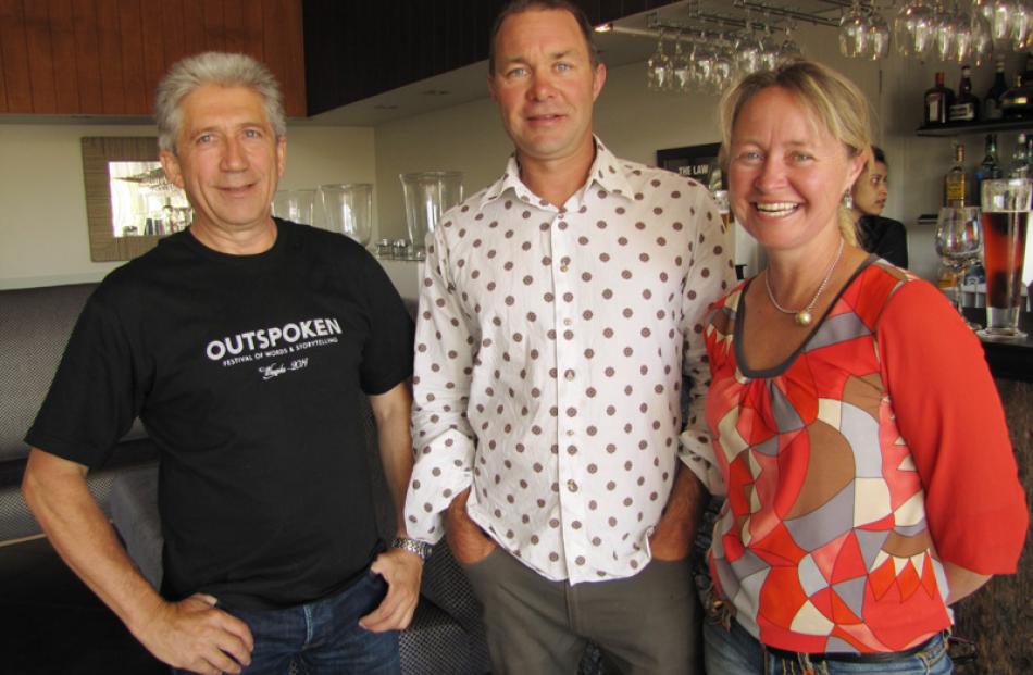 Luc Bohyn of Wanaka, Jim Rimmer of Lake Hawea, and Jane Rimmer of Hawea Flat.