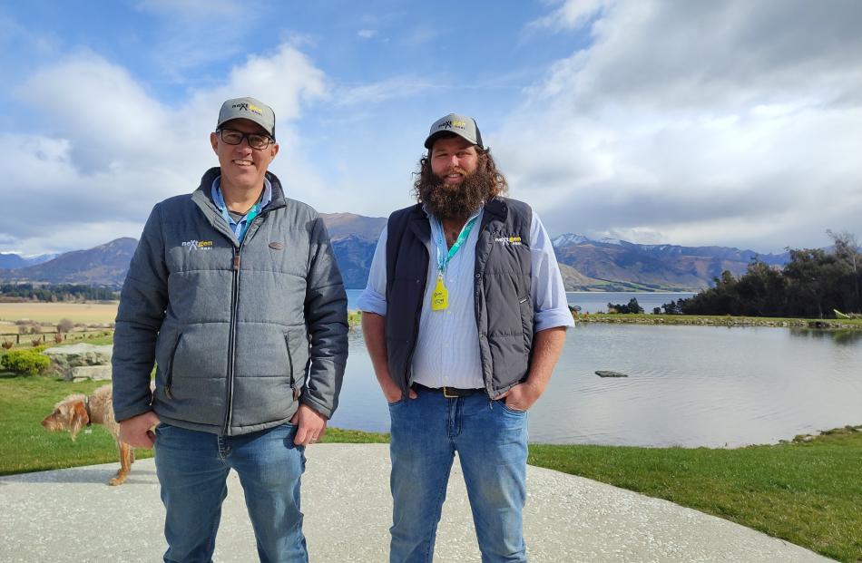 Nextgen chief executive Mark Ferguson (left) stands beside Will Gibson.