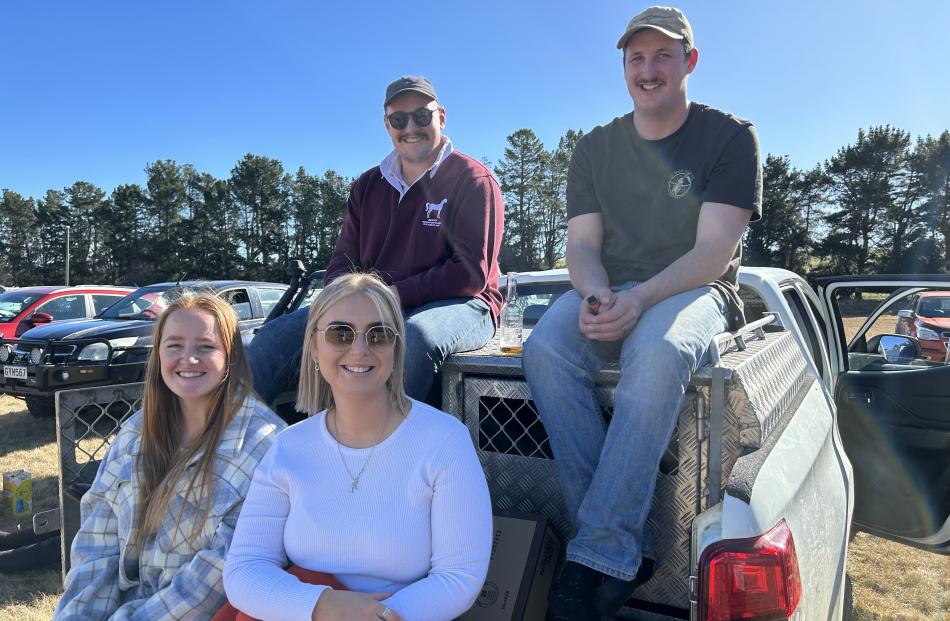 Autumn Forbes, of Mosgiel, Dayna McBreen, of Omakau, Luke Turfis, of Poolburn, and Michael...