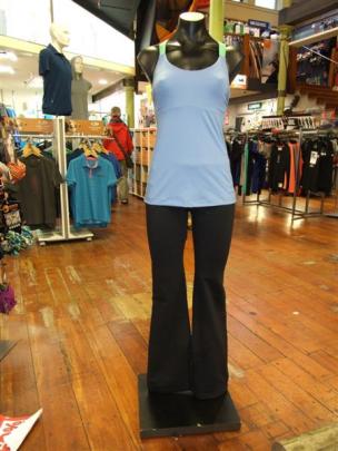 Patagonia Innerspace top with cross-strap back and Prana Lolita pants.