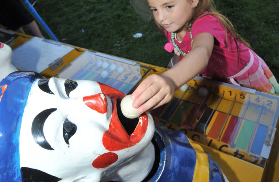 Anahera Carse Walker (5), of Dunedin, clowns around.