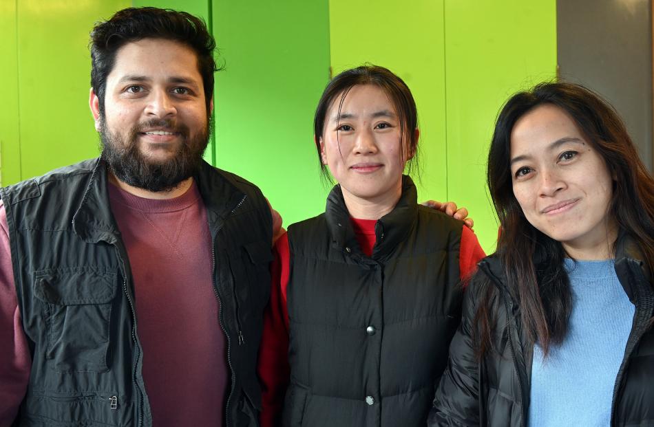 Animesh Tripathi, Yunzhen Zhang and Komang Ratih Tunjungsari, all of Dunedin.