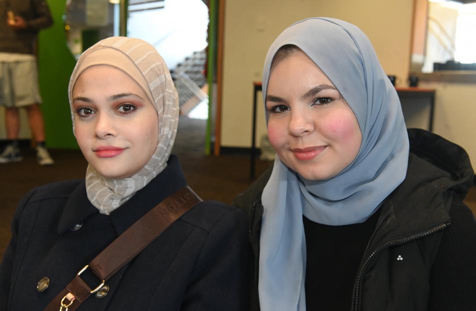 Dima Alsaadoni and Hind Darwish, both of Dunedin.