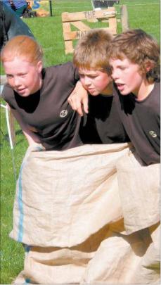 Great effort: Tokanui School pupils (from left) Laura Buckingham (12), Elliott Marshall (12) and...