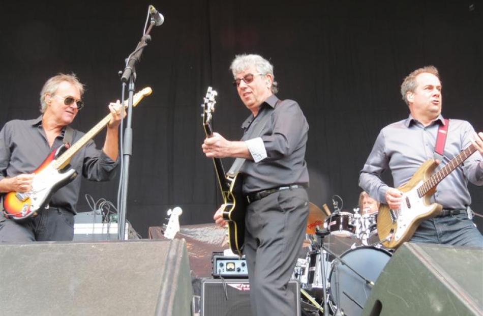 10cc band members (from left) Rick Fenn, Graham Gouldman and Mick Wilson played their hits.