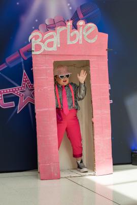 Georgia Reynolds hopped on stage to perform her winning Barbie dance. Photo: Christian Chronican...