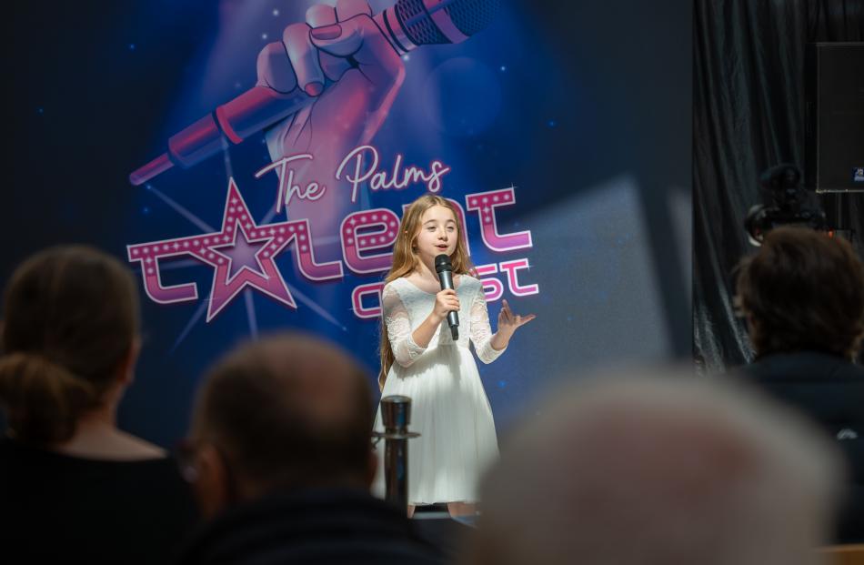 Cleo Fitzgerald sang her way into third place at The Palms' talent quest. Photo: Christian...