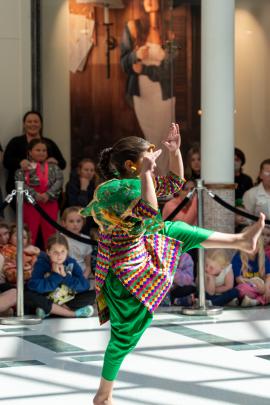 Aura Mendiratta came second with a bhangra solo dance. Photo: Christian Chronican from Studio 300