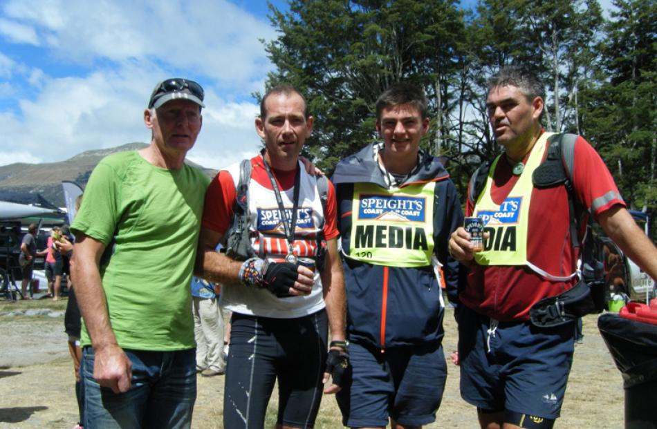 Peter Mathieson, Peter Houghton, Ed Davies and Mike Davies, all of Arrowtown.