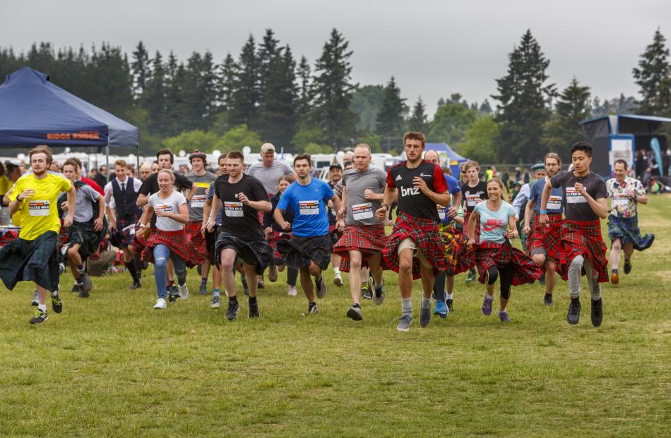 Kilted Mile. Photo: David Baird