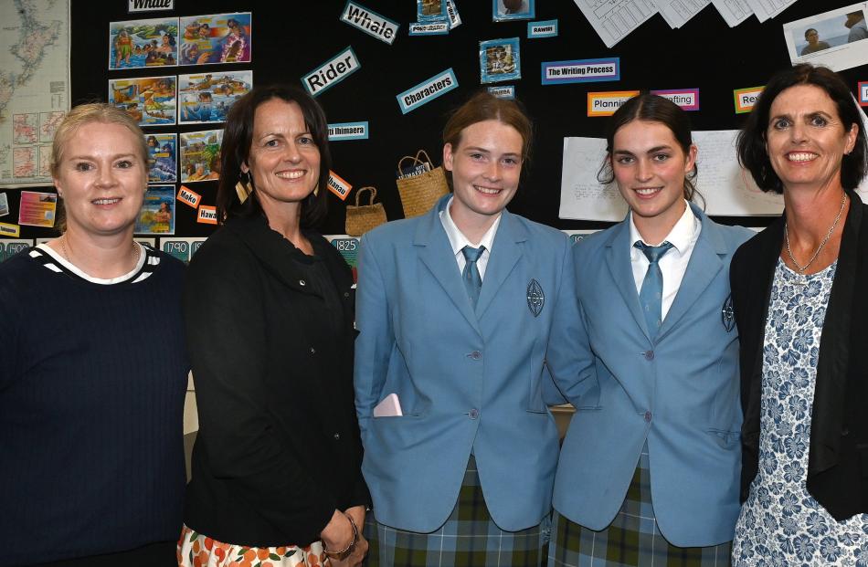 Rachael Parker, of Dunedin, Lesley Rumball, of Christchurch, Perri Hore, 16, of Patearoa, Ruby...