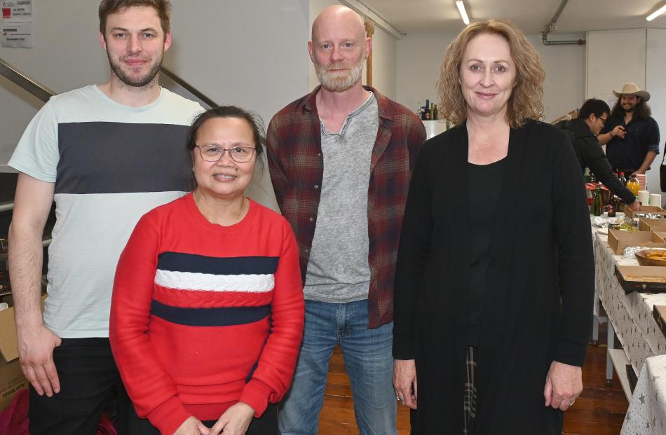 Nick Kubala, of Global Oritain and Isotrace, and Imelda Velasquez, Chris Wurster and Jennifer...