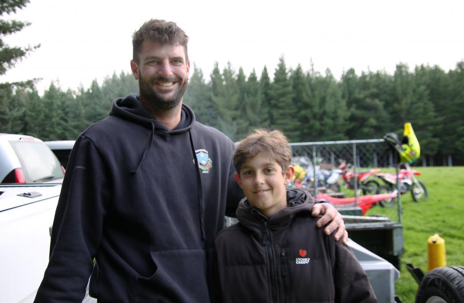 Father and son duo Lance and Quade, 11, De-Villiers, of Cromwell.
