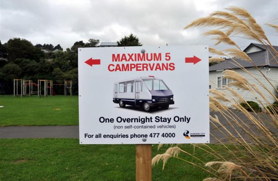 Macandrew Bay's trial freedom camping site is at times attracting up to six  times the intended...