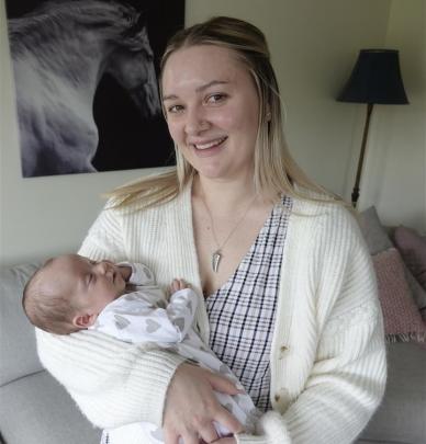 Aleisha McLay with baby Violet who is now three-months-old. Photo: Supplied