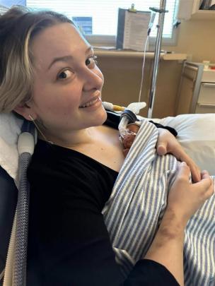 Aleisha first cuddled Violet when she was six-days-old. Photo: Supplied