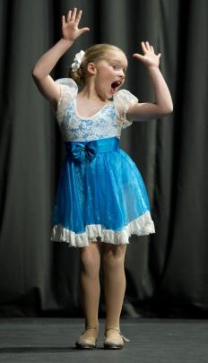 Isabelle Geary, 8, has fun in the open tap under-10 solo section.