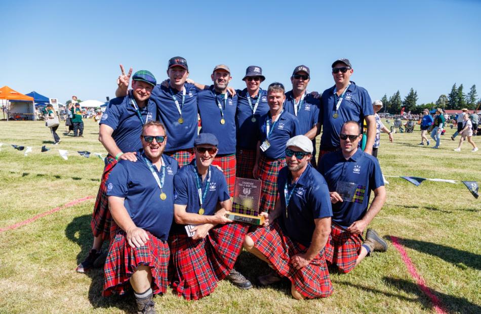 The BBC Eagles were the Tug O War champions. Photo: David Baird