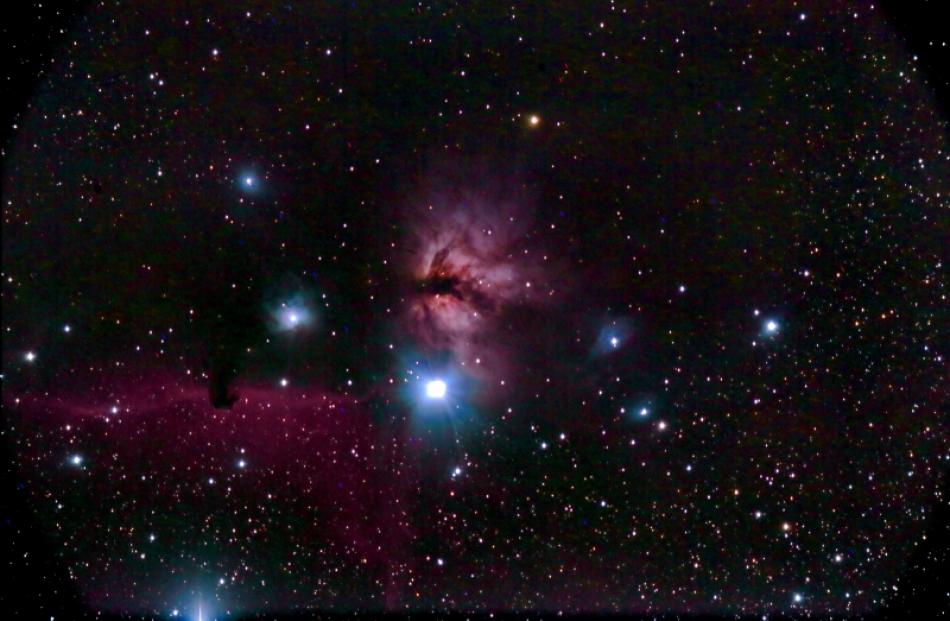 The Horsehead Nebula in found in the consellation Orion, about 1500 light years from Earth. Photo...