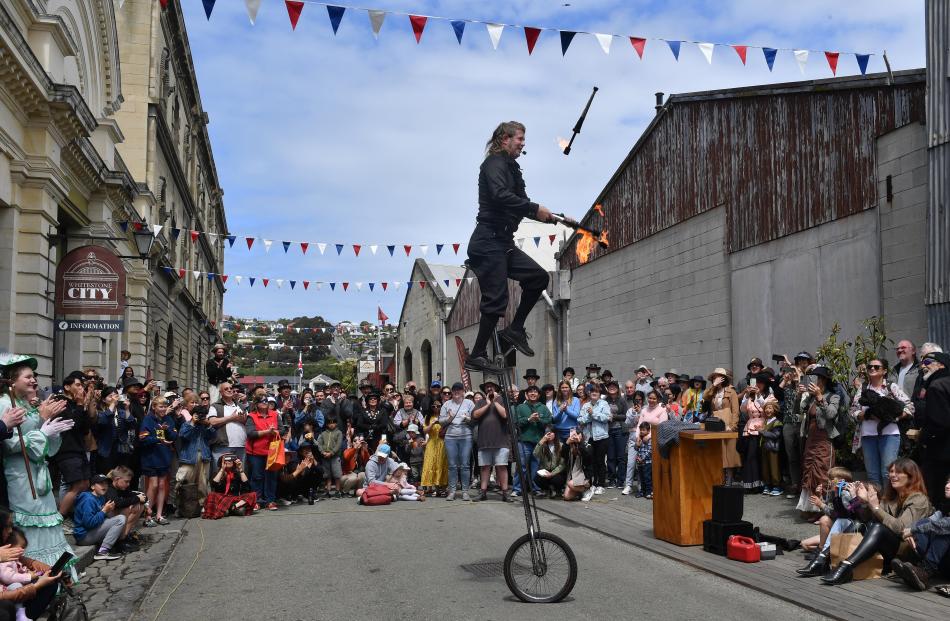 "Mullet man" Nathan Bonner, of Christchurch, was on a high yesterday. PHOTO: STEPHEN JAQUIERY