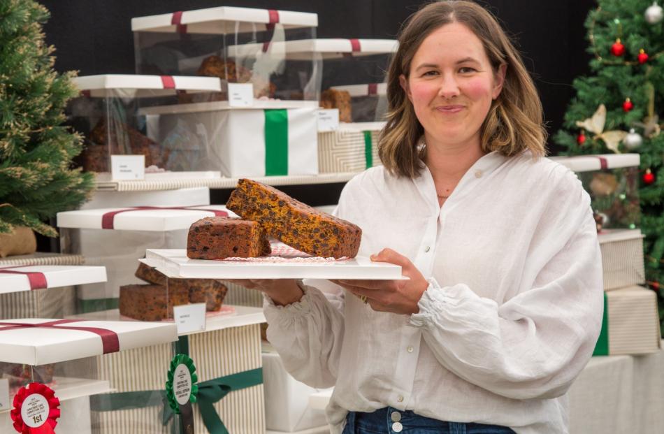 Julie Tapp (left) won the best christmas cake competition.