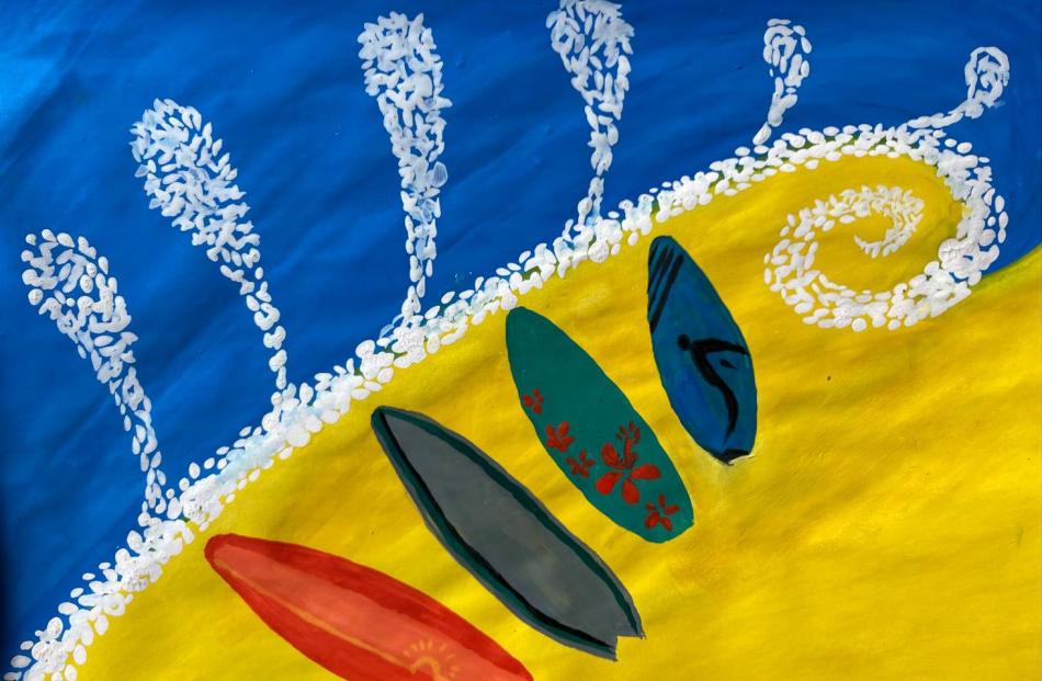 A selection of entries in the competition to design a flag for St Clair. 