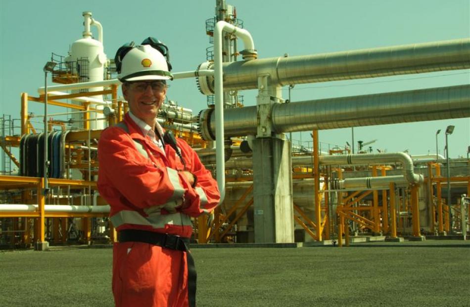 Shell's Pohokura manager John McDonald at the onshore processing facility, considered the modern...