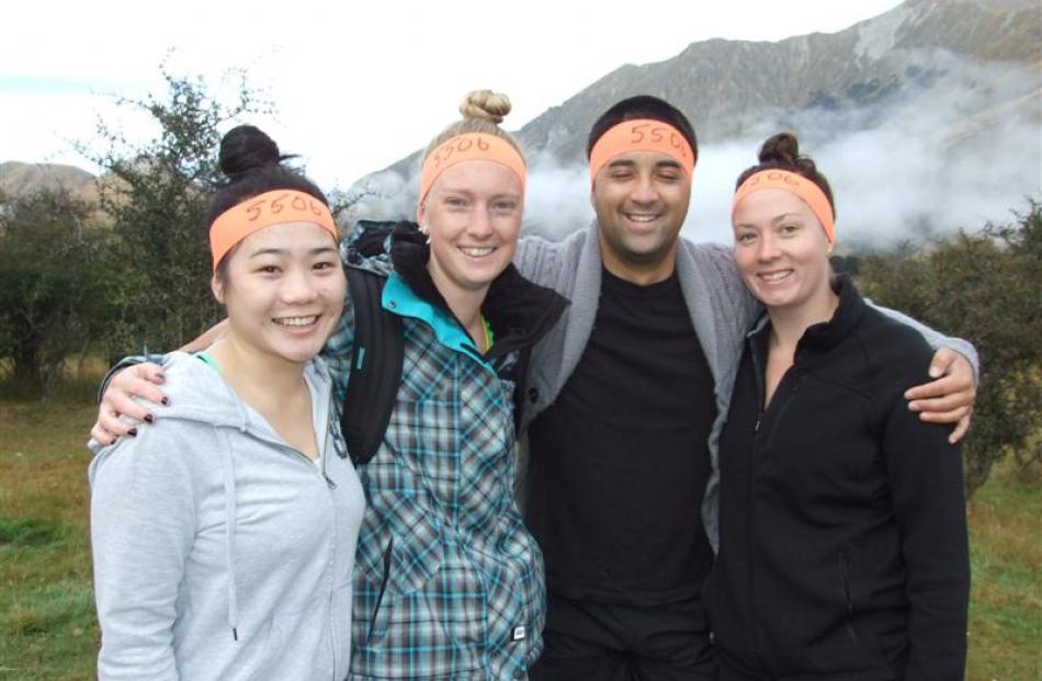 Ashleigh Shum, Aleisha Rosier, Matt Campbell and Meighan Clark, all of Queenstown.