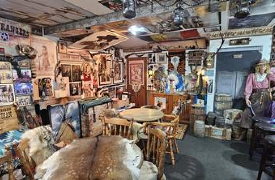 Tony Brittenden has a whole room packed with western film memorabilia. PHOTO: DANIEL ALVEY