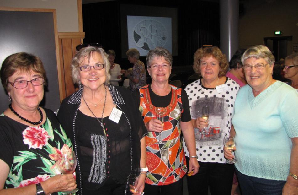 Jak Roberts of Renwick, Pauline Cosgrove-Haggerty of Christchurch, and Bev Webb, Glenys Fry and...