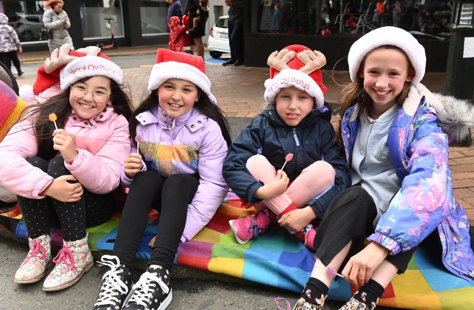 Stella, 8, and Emelia,10, Ly, Lily, 7, and Miley, 10, Smither, all of Dunedin.