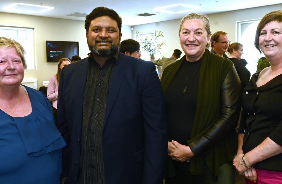 New citizen Kerrie Young, third from left, (Australia) with (from left) Sue McIntosh, Lux...