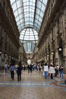 The soaring Gallerie Vittoria Emanuele shopping arcade is the popular ''Salon of Milan''.
