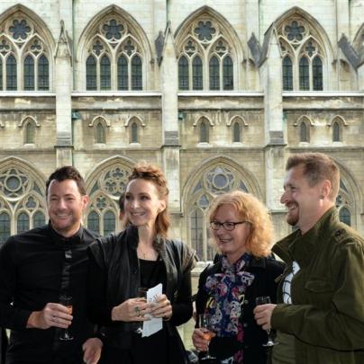 Gathered in the foreground of St Paul's Cathedral are  Darryl McNamara, Aliana McDaniel, Tracy...