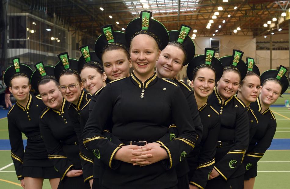Members of the Onyx Militaires under 18 marching team performed for friends and family before...
