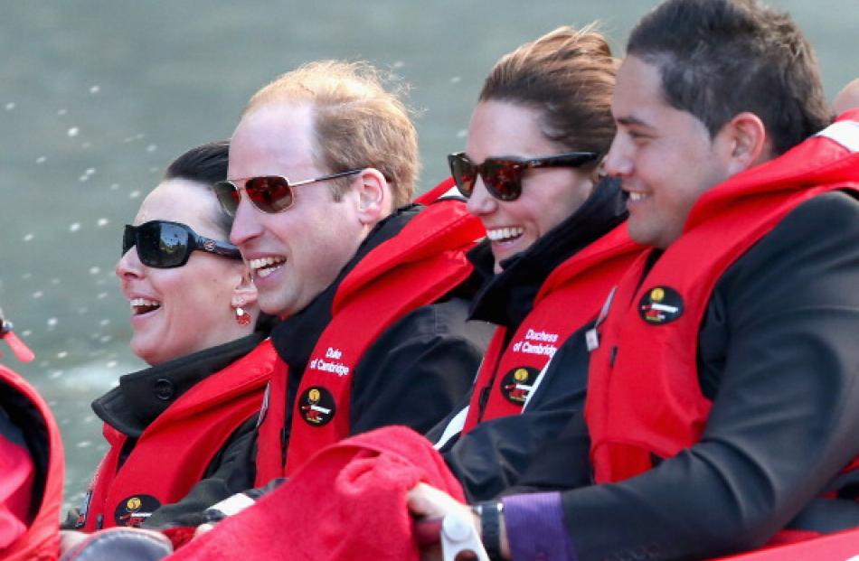 The day in the South ended with a thrilling ride for the royal couple. (Photo by Chris Jackson...