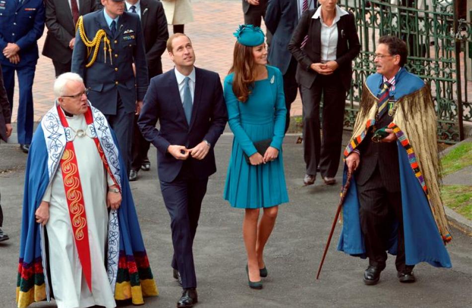 The Duke and Duchess of Cambridge arrive at St Paul's Cathedral. Photo by Gerard O'Brien