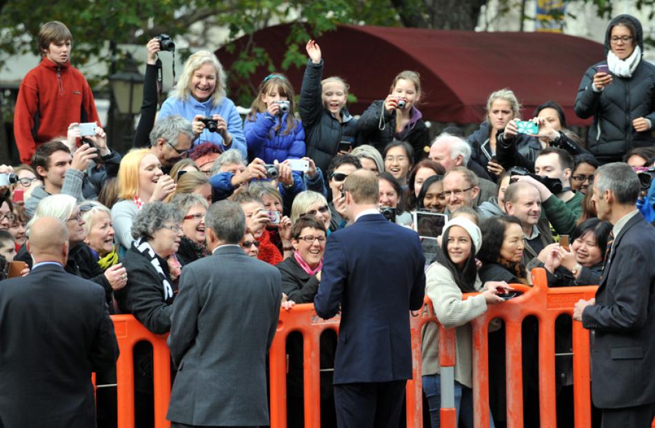 Well-wishers in The Octagon.