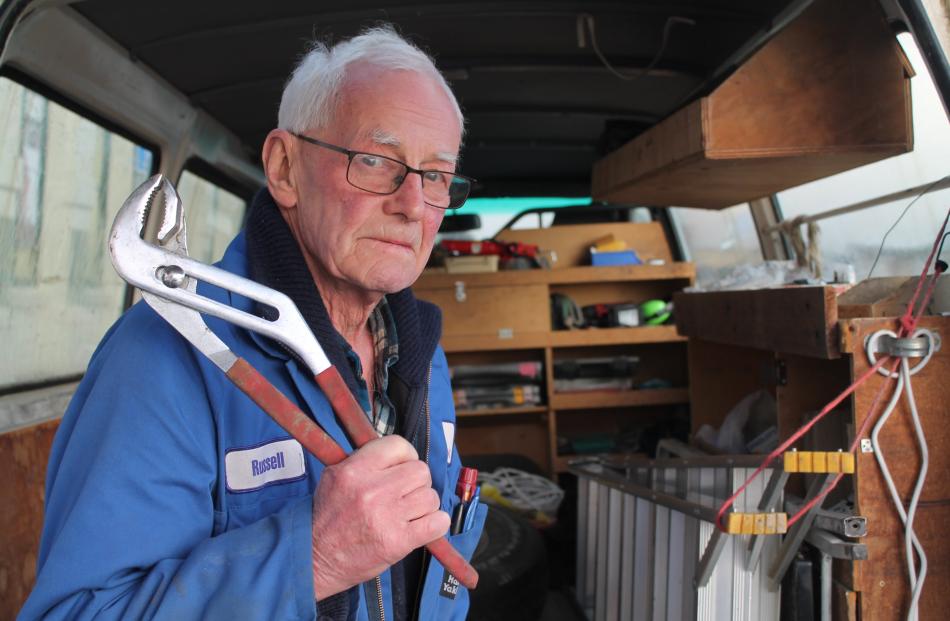Russel Stewart, of Gore, retired after 52 years as an electrician in July last year.